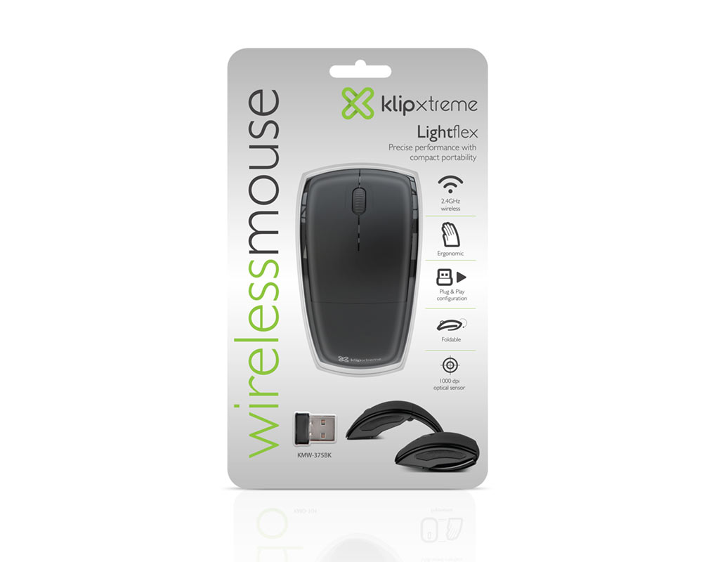 Klip Xtreme Lightflex KMW-375 - Ratón - ergonómico