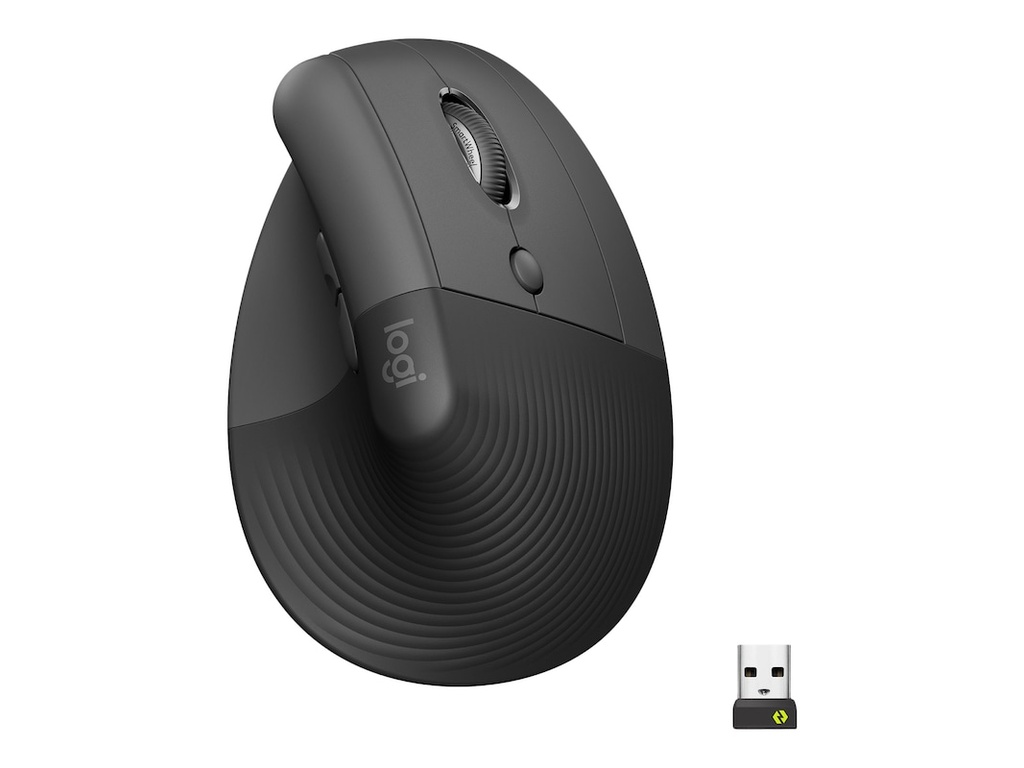 Logitech Lift Vertical Ergonomic Mouse - Mouse vertical - ergonómico