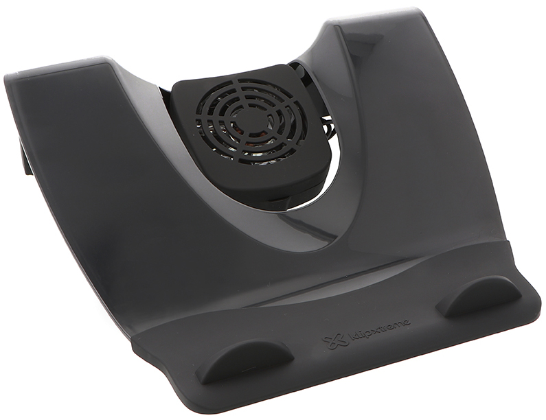Klip Xtreme KNS-110B Notebook Stand / Cooling Station - Soporte para ordenador portátil - con concentrador USB de 4 puertos, ventilador de refrigeración