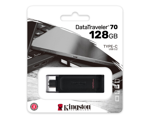 [DT70/128GB] Kingston DataTraveler 70 - Unidad flash USB - 128 GB