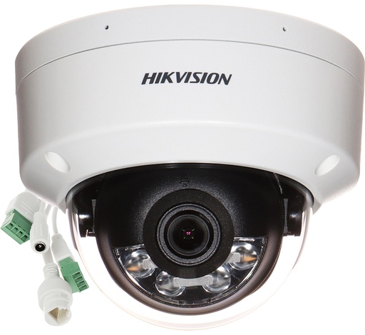 [DS-2CD2143G2-LIS2U] Hikvision 4MP Cámara de red tipo domo fija híbrida inteligente Acusense - Micrófono incorporado - 4MP